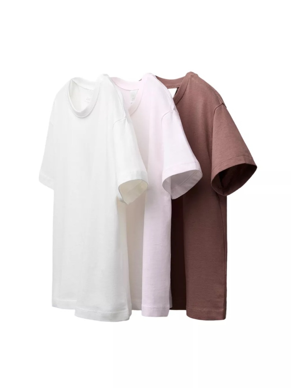 ZARA THREE-PACK OF PLAIN T-SHIRTS